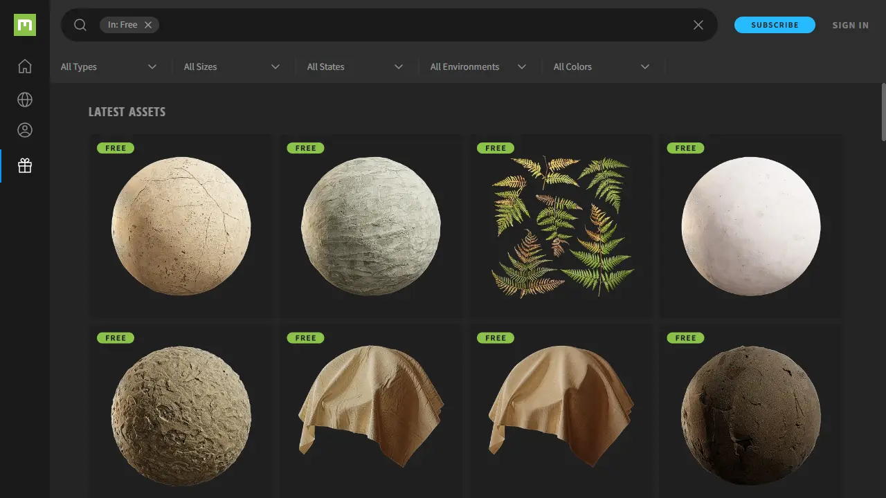 Quixel web preview