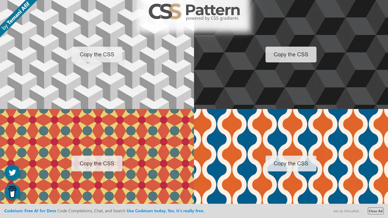 CSS Pattern web preview
