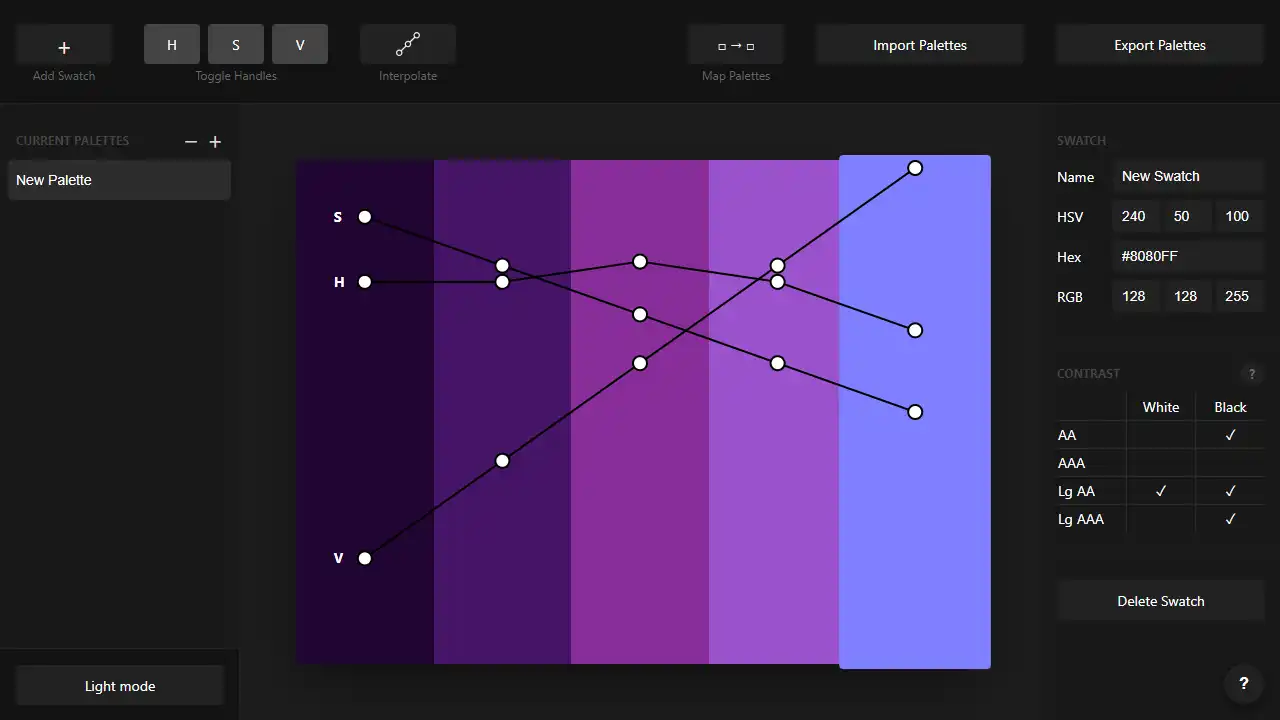 Palette web preview