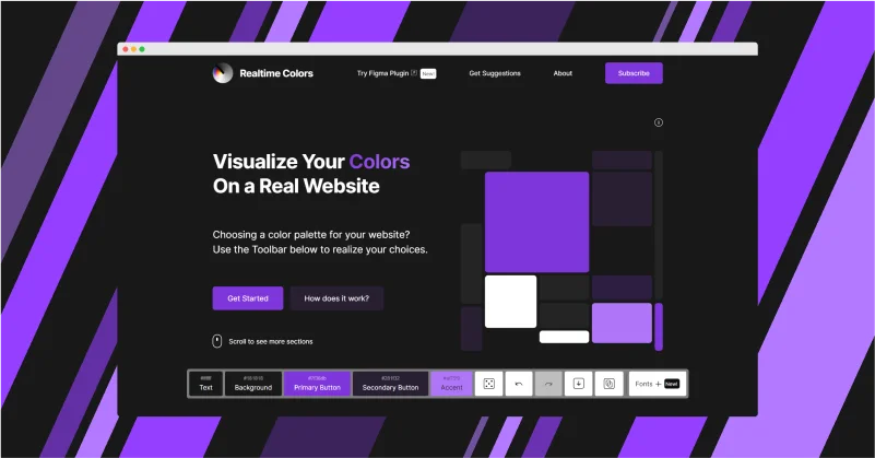 Realtime Colors web preview