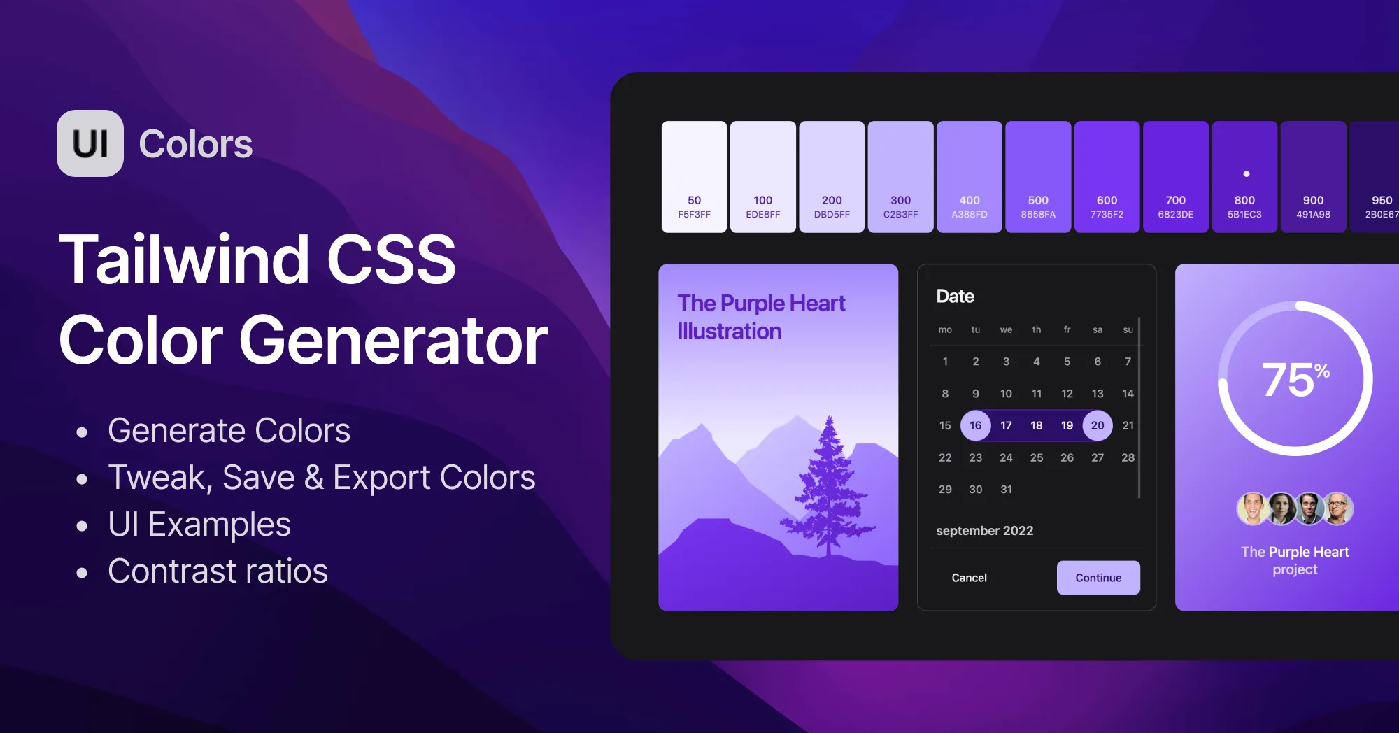 UI Colors web preview