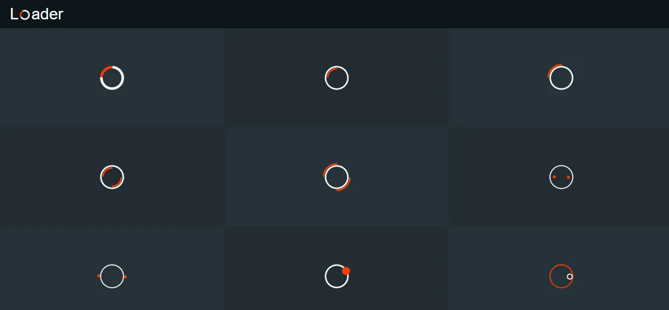 CSS loaders and spinners web preview