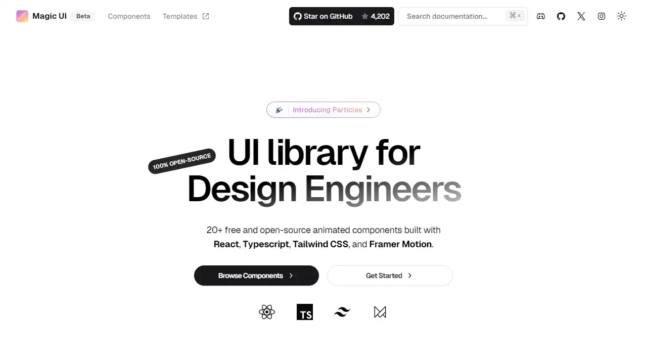 Magic UI web preview