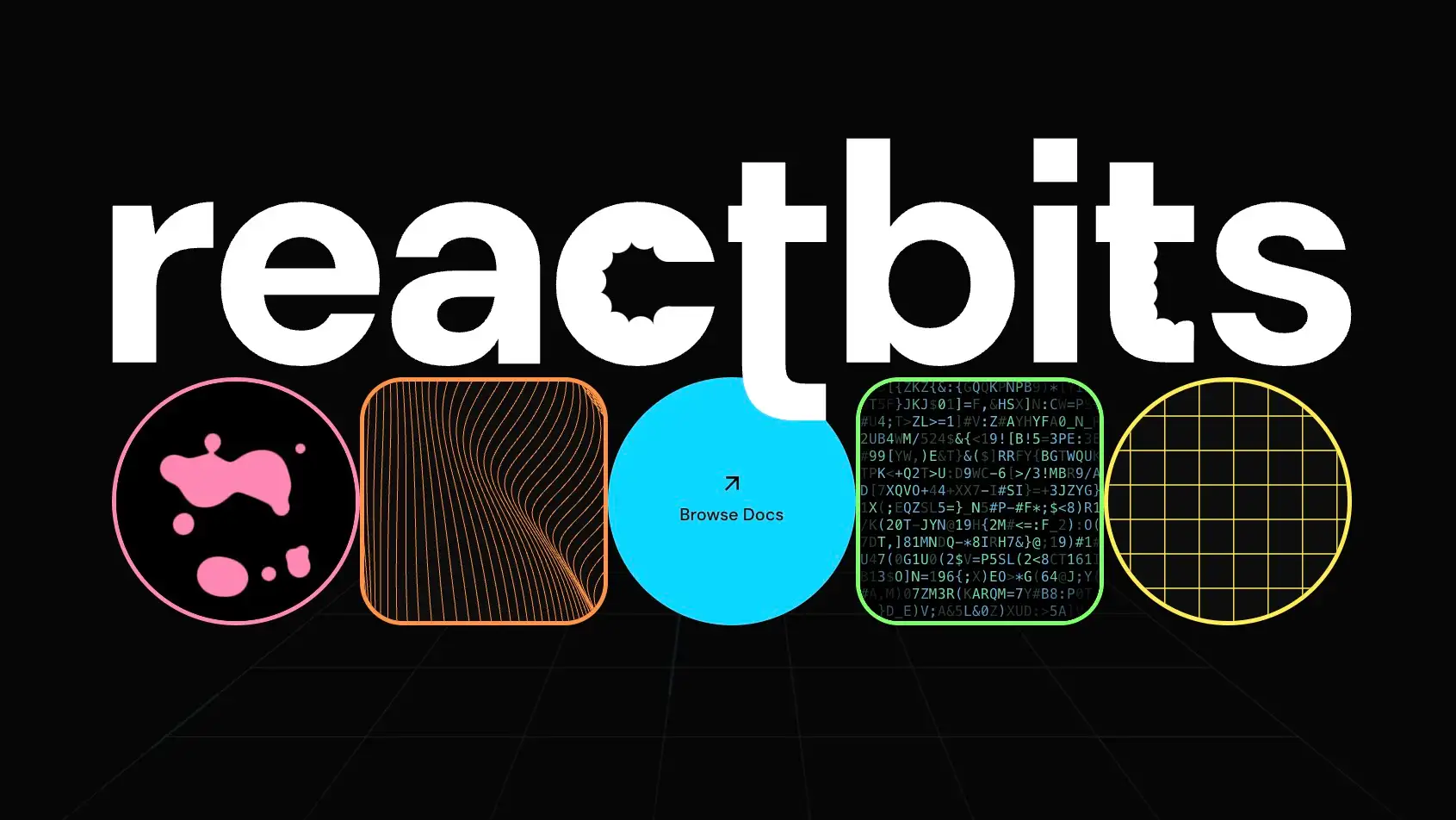 React Bits web preview