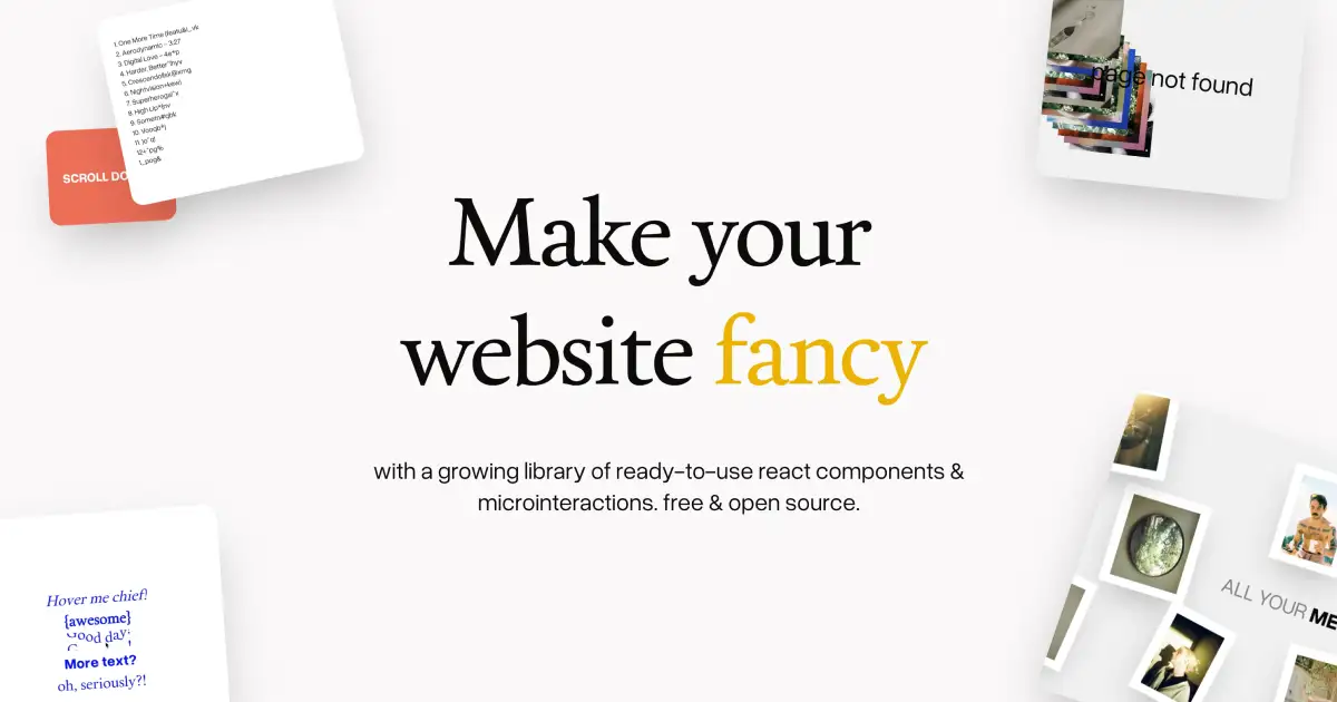 Fancy Components web preview