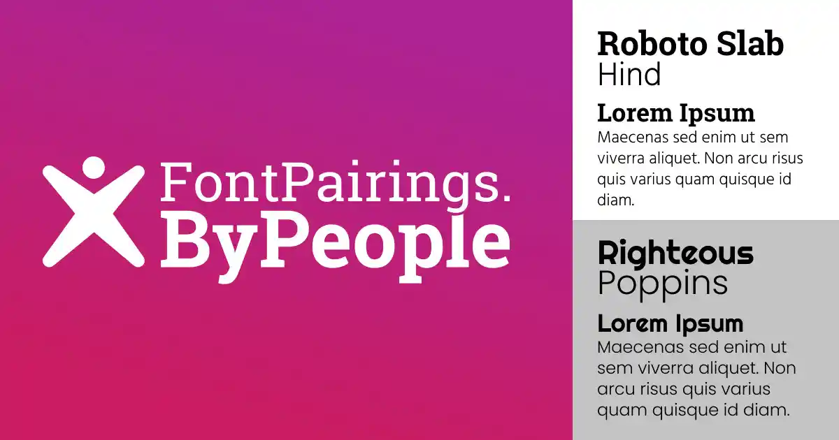 Font Pairings web preview