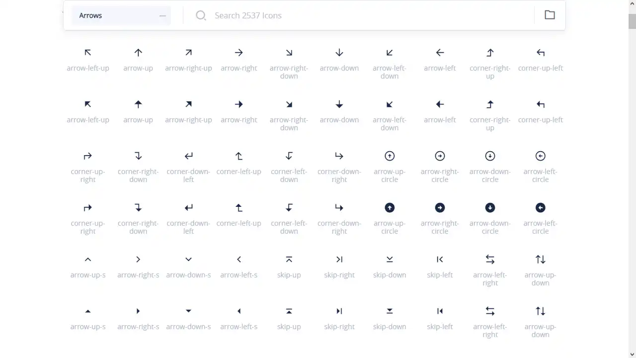 Remix Icon web preview