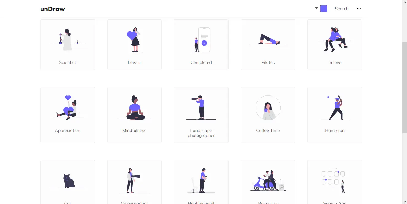unDraw web preview
