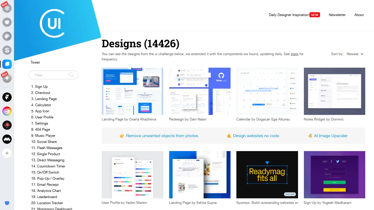Collect UI web preview