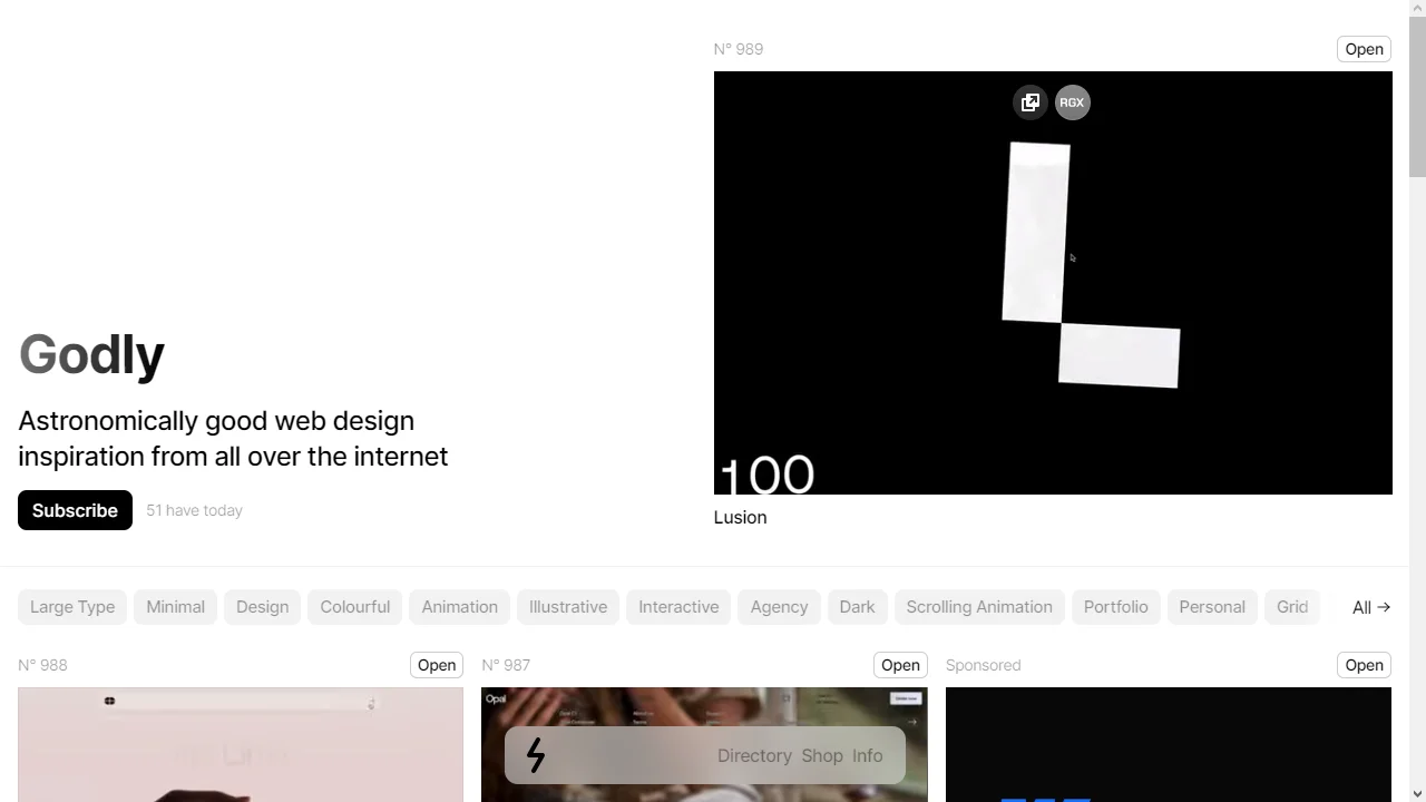 Godly web preview