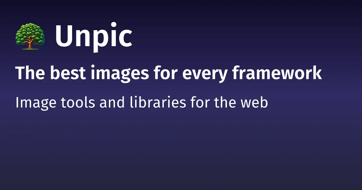 Unpic web preview