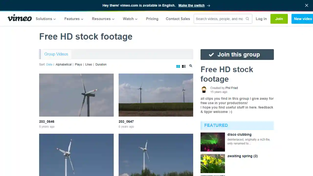 Vimeo web preview
