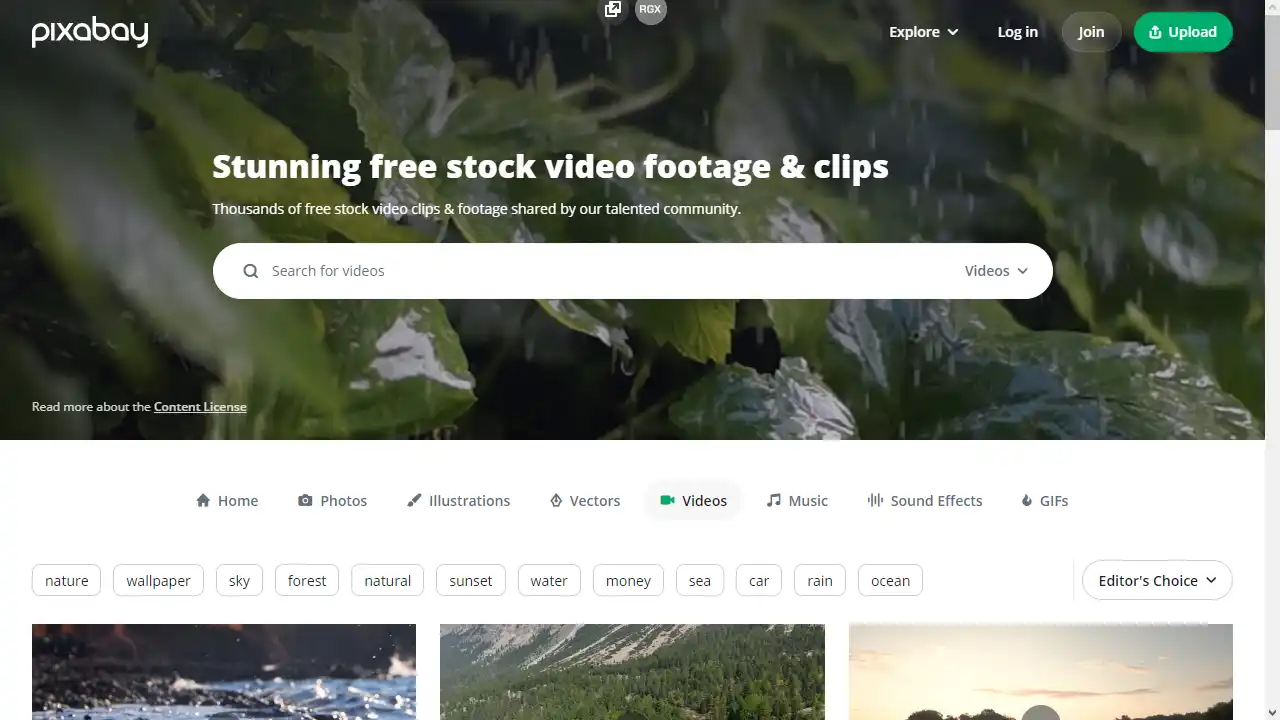 Pixabay web preview